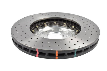 Přední brzdový kotouč DBA 5000 series - Křížově vrtané/prohlubně - DBA53927SLVXD VOLKSWAGEN Arteon R Shooting Brake Golf Mk8 R-Performance Pack Tiguan Mk2 4Motion