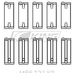 Obal hlavního ložiska King SUZUKI G13A, G13B, G13BA, G13BB - MB5731XP0.5