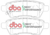 Zadní brzdové destičky DBA Brake Pads Street Performance Hawk HB619x.626 - DB1919SP NISSAN Pathfinder