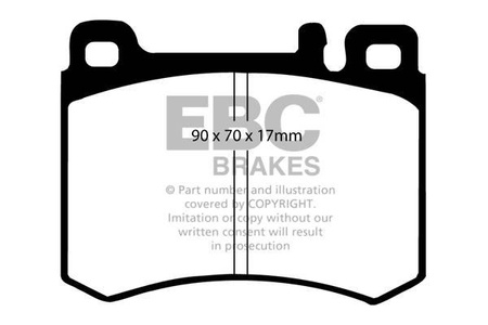 DP681 - Sada brzdových destiček Série ULTIMAX2 EBC Brakes