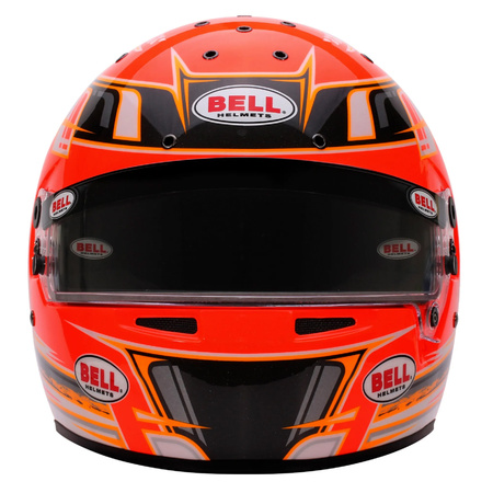 Oranžová motokárová Helma Bell KC7-CMR Champion