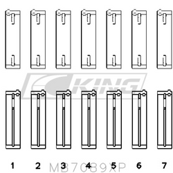 Obal hlavního ložiska King VAG VR6 2.8L - MB7089XP.026