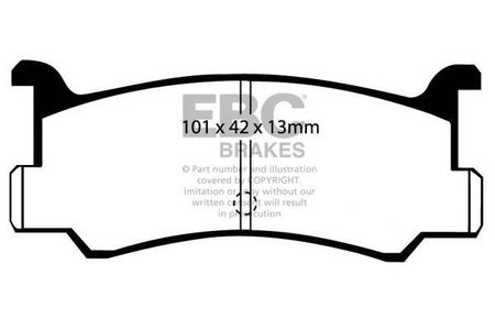 DP673 - Sada brzdových destiček Série ULTIMAX2 EBC Brakes
