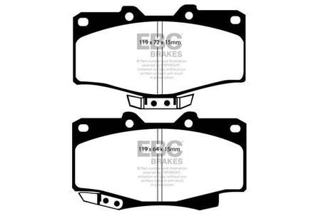 DP807 - Sada brzdových destiček Série ULTIMAX2 EBC Brakes