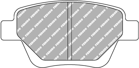Zadní brzdová destička Ferodo Racing DS2500 FCP4316H AUDI A3 8P1 Cabrio 8P7 Sportback SEAT Leon Leon SKODA Octavia Octavia Scout Superb Yeti VOLKSWAGEN Caddy III IV Maxi Golf VI Jetta PASSAT 362 ALLTRACK 365 SCIROCCO Touran