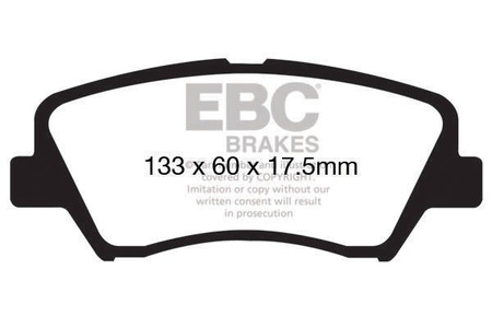 DP1874 - Sada brzdových destiček Série ULTIMAX2 EBC Brakes