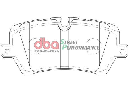 Zadní brzdové destičky DBA Brake Pads Street Performance - DB8919SP LAND ROVER Defender 110 L663 90 Discovery 5 Range L405 Sport L494