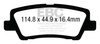 DP33012C - Sada brzdových destiček Série REDSTUFF EBC Brakes