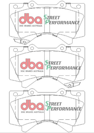Přední brzdové destičky DBA Brake Pads Street Performance ECE R90 certified Hawk HB589x.704 - DB1838SP LEXUS LX450 LX570 TOYOTA Landcruiser 200 series Sequoia