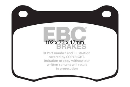 DP41820R - Sada brzdových destiček Série YELLOWSTUFF EBC Brakes