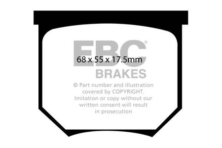 DP2034 - Sada brzdových destiček Série GREENSTUFF EBC Brakes