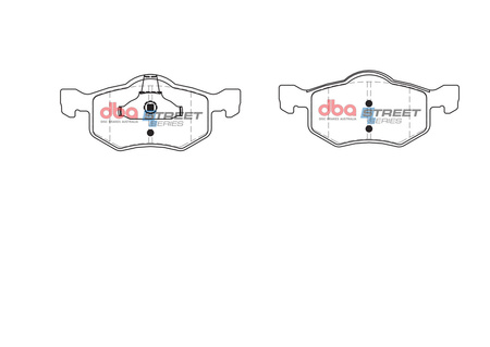 Přední brzdové destičky DBA Brake Pads Street Series Ceramic - DB1426SS FORD Maverick MAZDA Tribute