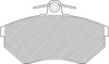 Přední brzdová destička Ferodo Racing DS2500 FCP774H AUDI 80 90 Cabrio Coupe Quattro SEAT Cordoba Ibiza Ibiza II Inca Toledo VOLKSWAGEN Corrado Golf Jetta PASSAT Polo II Classic Variant Scirocco Vento,