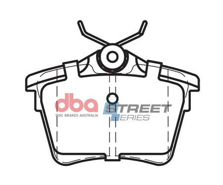 Zadní brzdové destičky DBA Brake Pads Street Series Ceramic - DB2033SS CITROEN C5 PEUGEOT 407 Coupe 607