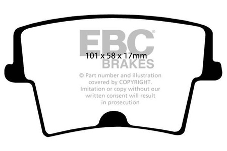 DP1722 - Sada brzdových destiček Série ULTIMAX2 EBC Brakes