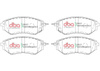 Přední brzdové destičky DBA Brake Pads Street Performance Hawk HB533x.668 - DB1722SP SUBARU Forester Legacy Levorg VM Outback Tribeca