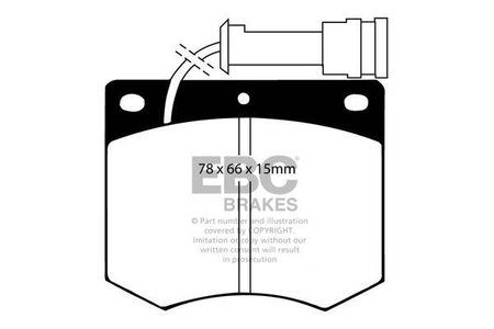 DP436 - Sada brzdových destiček Série ULTIMAX2 EBC Brakes