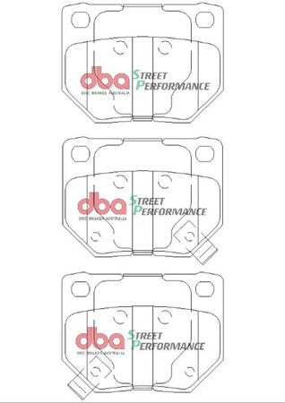 Zadní brzdové destičky DBA Brake Pads Street Performance Hawk HB179x.630 - DB1220SP NISSAN Aust NZ 300ZX GZ32 Z32 Skyline R32 R33 R34 SUBARU Impreza 22B GB270 Prodrive P1