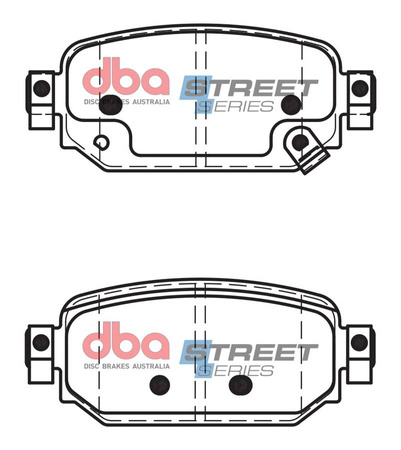 Zadní DBA brzdové destičky Street Series Ceramic - DB15045SS