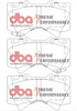 Přední brzdové destičky DBA Brake Pads Xtreme Performance ECE R90 certified Hawk HB589x.704 - DB1838XP LEXUS LX450 LX570 TOYOTA Landcruiser 200 series Sequoia