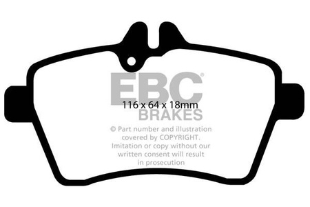 DP1579 - Sada brzdových destiček Série ULTIMAX2 EBC Brakes