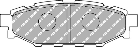 Zadní brzdová destička Ferodo Racing DS2500 FCP1947H SUBARU Forester III SH Impreza Hatchback Hatchback GR GH G3 II GD Saloon GR Legacy IV IV Estate B13 V V Estate Outback BL BP BM BR