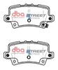 Zadní brzdové destičky DBA Brake Pads Street Series Ceramic - DB2177SS HONDA Civic 8th Gen FN2