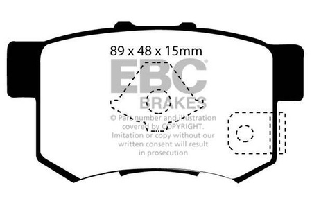 DP41193/2R - Sada brzdových destiček Série YELLOWSTUFF EBC Brakes