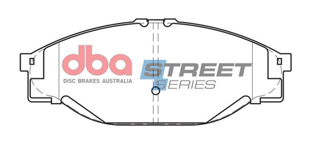 Přední DBA brzdové destičky Street Series Ceramic - DB1205SS