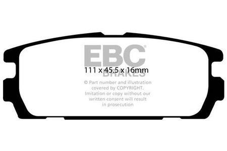 DP1565 - Sada brzdových destiček Série ULTIMAX2 EBC Brakes