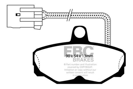 DP571/2 - Sada brzdových destiček Série ULTIMAX2 EBC Brakes