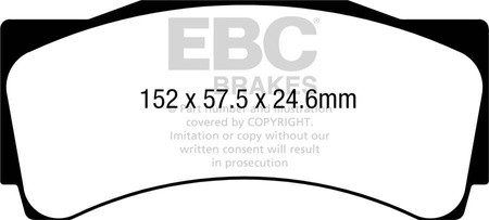 DP8080RP1 - Sada závodních brzdových destiček Série RP-1 Racing EBC Brakes
