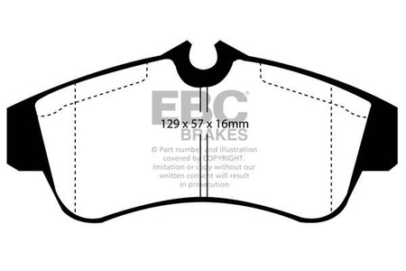 DP833 - Sada brzdových destiček Série ULTIMAX2 EBC Brakes