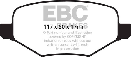 DP1826 - Sada brzdových destiček Série ULTIMAX2 EBC Brakes