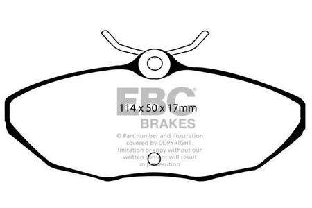 DP41221R - Sada brzdových destiček Série YELLOWSTUFF EBC Brakes