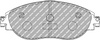 Přední brzdová destička Ferodo Racing DS3.12 FCP4425G AUDI A3 CUPRA FORMENTOR KM7 SEAT ALHAMBRA Leon SKODA Octavia SUPERB VOLKSWAGEN ARTEON CC 358 GOLF ALLTRACK VIII PASSAT SHARAN TIGUAN,