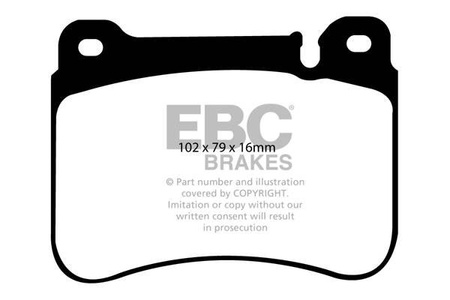 DP41590R - Sada brzdových destiček Série YELLOWSTUFF EBC Brakes