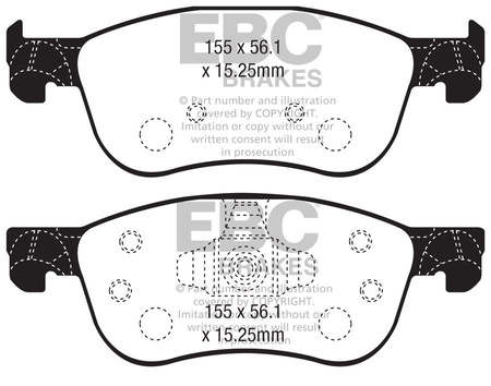 DPX2353 - Sada brzdových destiček Série ULTIMAX2 EBC Brakes