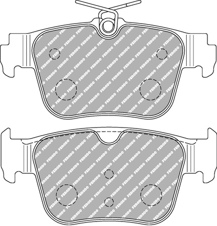 Zadní brzdová destička Ferodo Racing DS2500 FCP5357H AUDI A3 Allstreet Sportback 88A 8YA CUPRA FORMENTOR KM7 SEAT KL1 KL8 SKODA OCTAVIA IV NX3 NN3 Combi NX5 VOLKSWAGEN GOLF ALLTRACK VIII CG5 CD1 