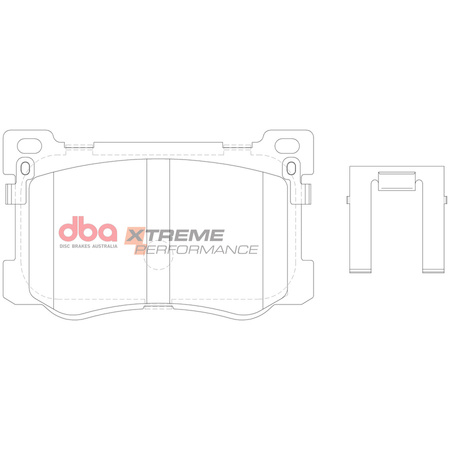 Přední brzdové destičky DBA Brake Pads Xtreme Performance - DB15021XP HYUNDAI Genesis Coupe DH
