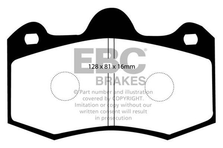 DP8036RP1 - Sada závodních brzdových destiček Série RP-1 Racing EBC Brakes
