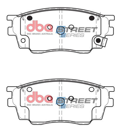 Přední brzdové destičky DBA Brake Pads Street Series Ceramic - DB1682SS MAZDA 6 GG GY