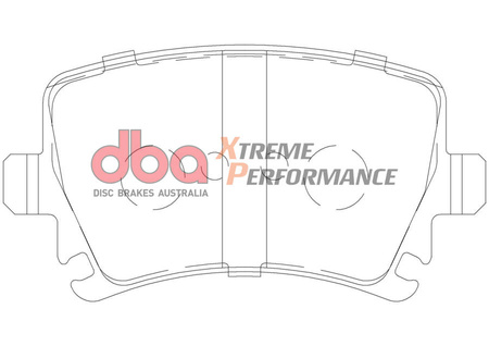 Zadní brzdové destičky DBA Brake Pads Xtreme Performance Hawk HB544x.628 - DB1865XP AUDI A3 8P Cabriolet quattro A4 B7 Convertible A6 C6 allroad Avant RS3 S3 TT 8J TTRS Plus TTS SEAT Altea Freetrack Exeo Leon 1P 5F SKODA Octavia 1Z 5E Superb 3T Yeti