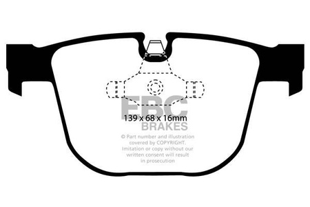 DP41451R - Sada brzdových destiček Série YELLOWSTUFF EBC Brakes