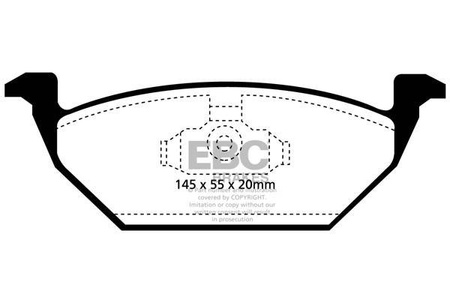 DP1117 - Sada brzdových destiček Série ULTIMAX2 EBC Brakes