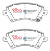 Přední brzdové destičky DBA Brake Pads Street Series Ceramic - DB1714SS TOYOTA Corolla CDE120 NDE120 ZZE120 ZZE121 ZZE123
