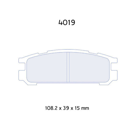 Brzdové destičky Carbone Lorraine RC6E - Subaru Legacy 1,8-2,5 (89-97)