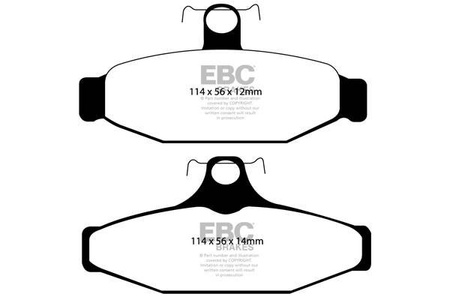 DP1167 - Sada brzdových destiček Série ULTIMAX2 EBC Brakes