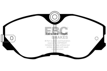 DP3736C - Sada brzdových destiček Série REDSTUFF EBC Brakes