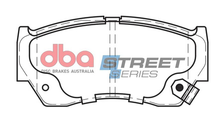 Přední DBA brzdové destičky Street Series Ceramic - DB1367SS